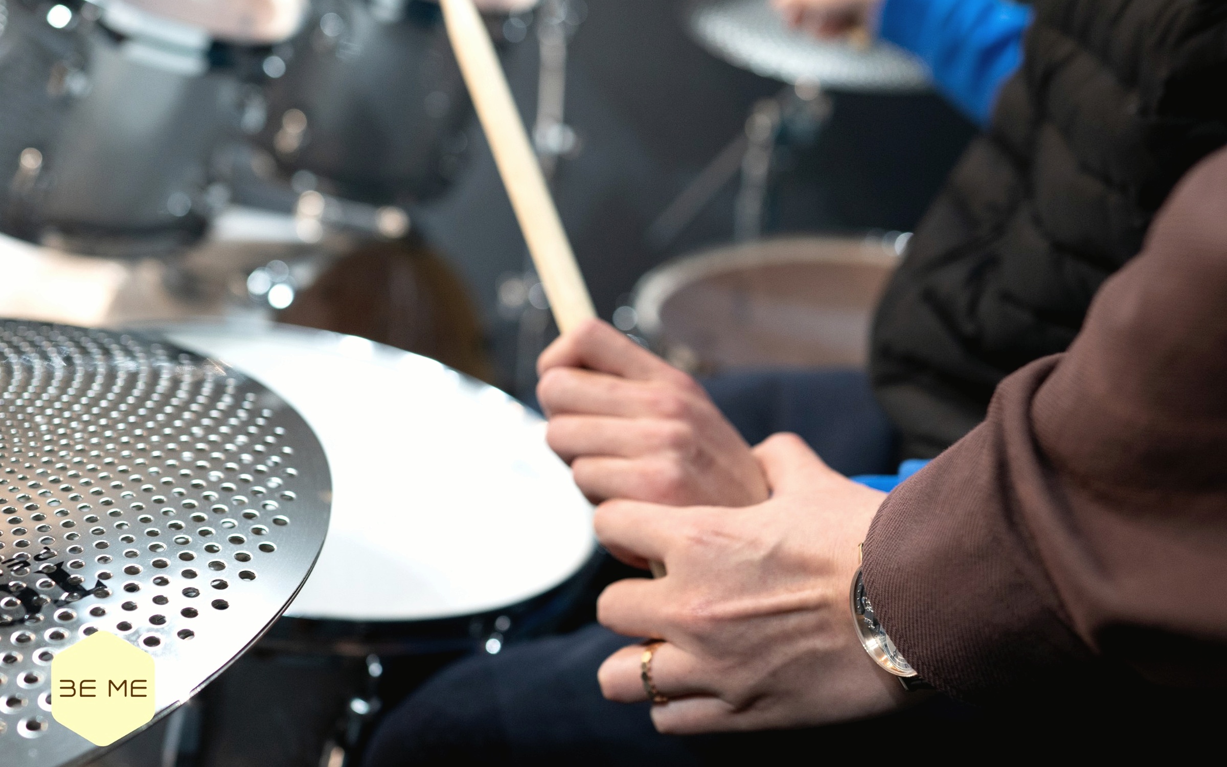Drum lesson at Be Me Education